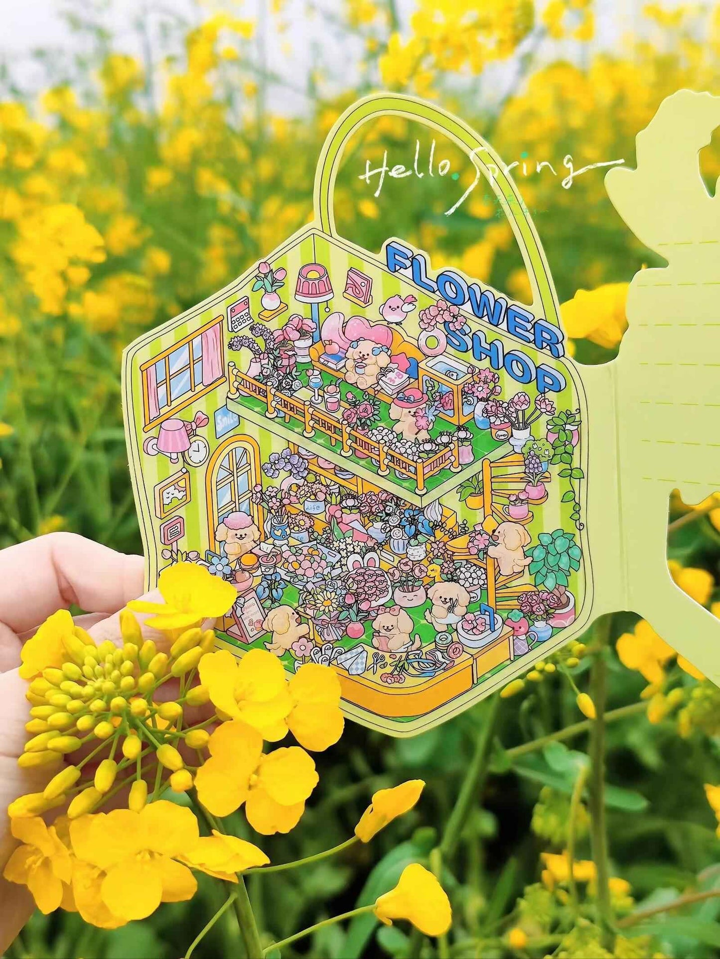 Foldable Gift Boxes – 4 Theme Sets: Handbag | Flower Shop | Claw Machine | Vanity Cabinet