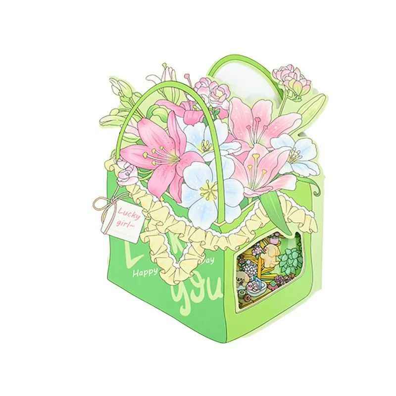 Foldable Gift Boxes – 4 Theme Sets: Handbag | Flower Shop | Claw Machine | Vanity Cabinet