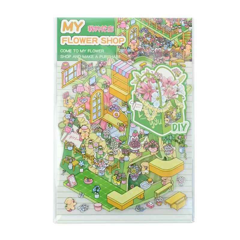 Foldable Gift Boxes – 4 Theme Sets: Handbag | Flower Shop | Claw Machine | Vanity Cabinet