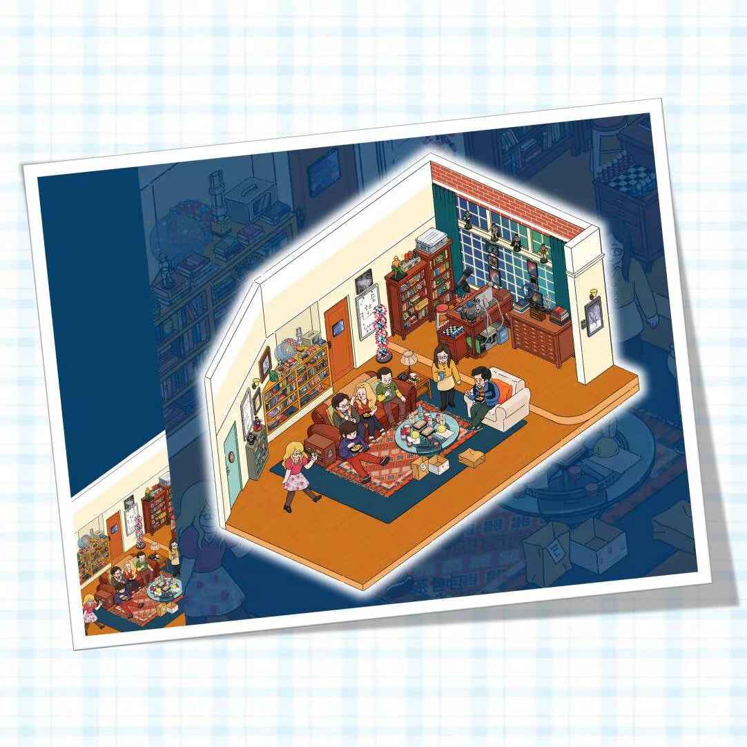 The Big Bang Theory 3D DIY Miniature Sticker Scenes