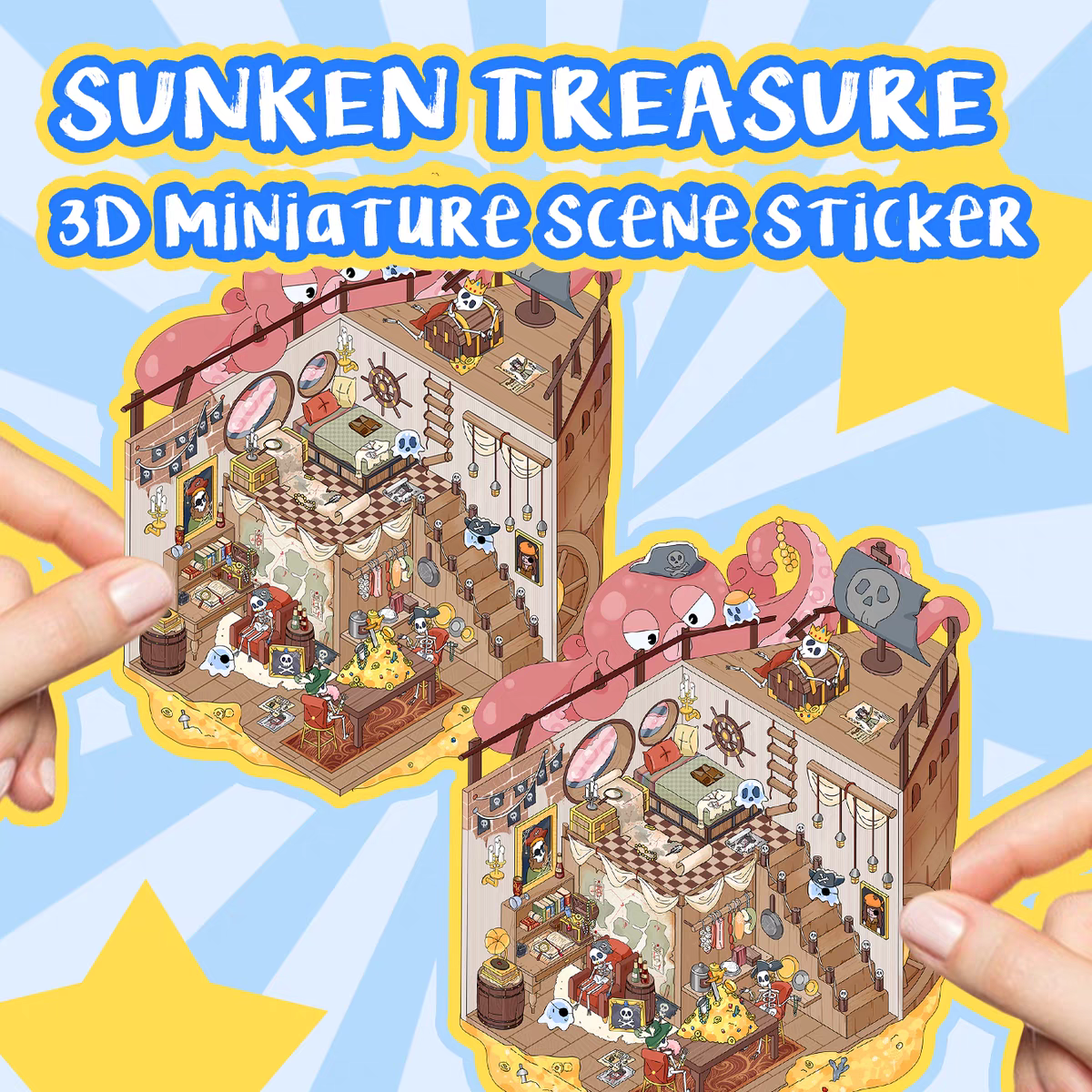 Original Detective Agency 3D DIY Miniature Sticker Scenes