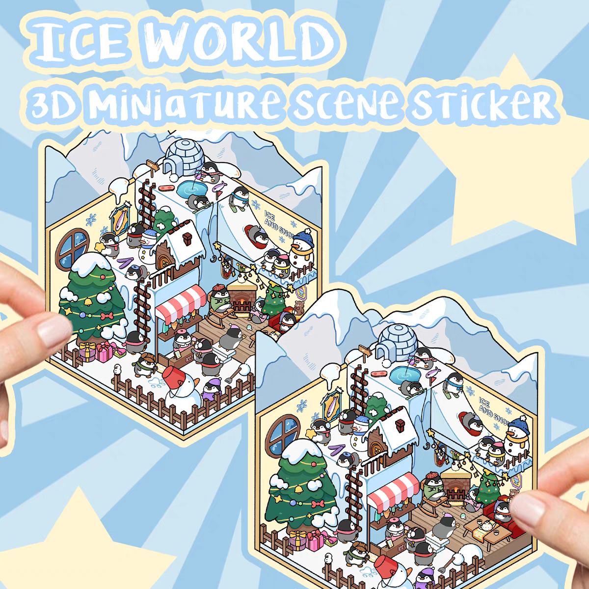 Original Detective Agency 3D DIY Miniature Sticker Scenes