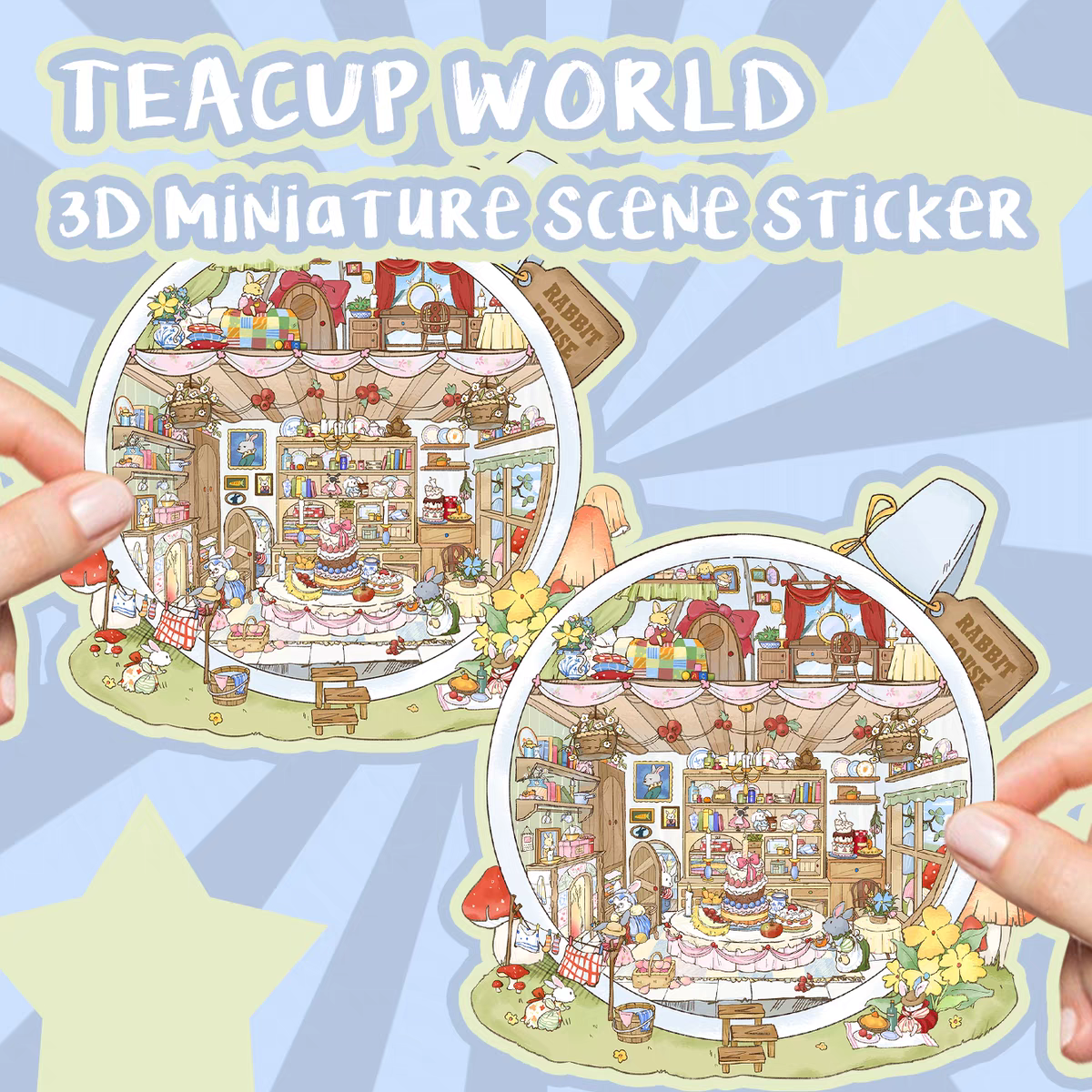 Original Detective Agency 3D DIY Miniature Sticker Scenes