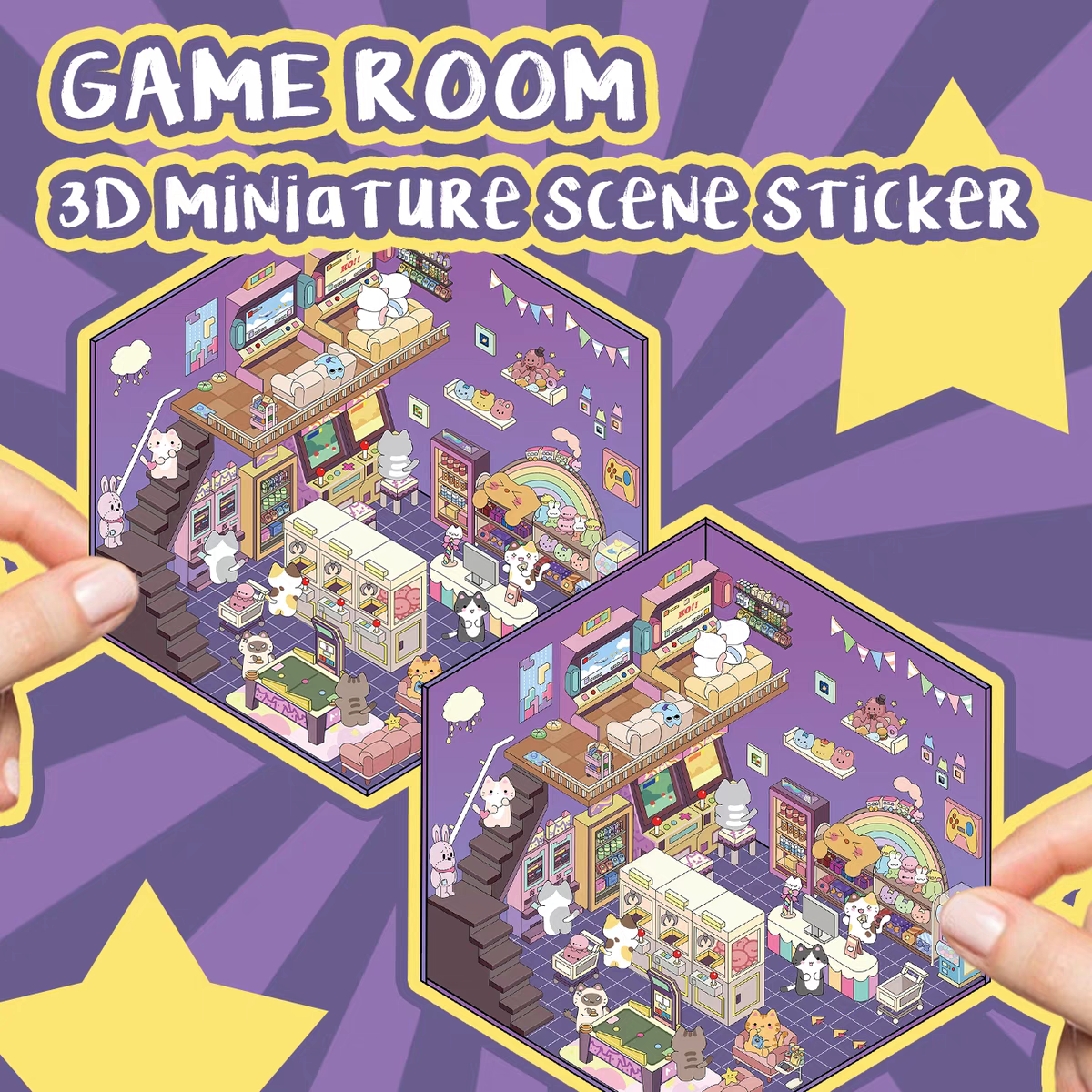 Original Detective Agency 3D DIY Miniature Sticker Scenes