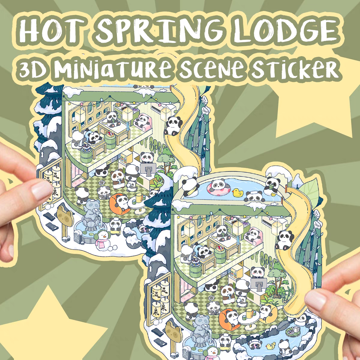 Original Detective Agency 3D DIY Miniature Sticker Scenes