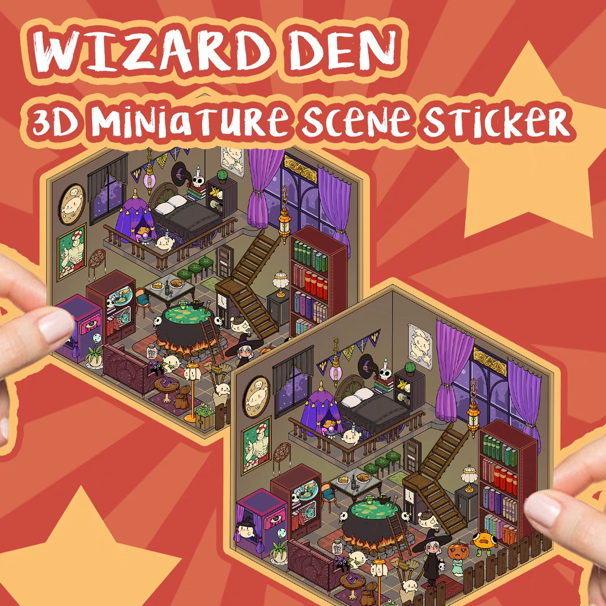 Original Detective Agency 3D DIY Miniature Sticker Scenes
