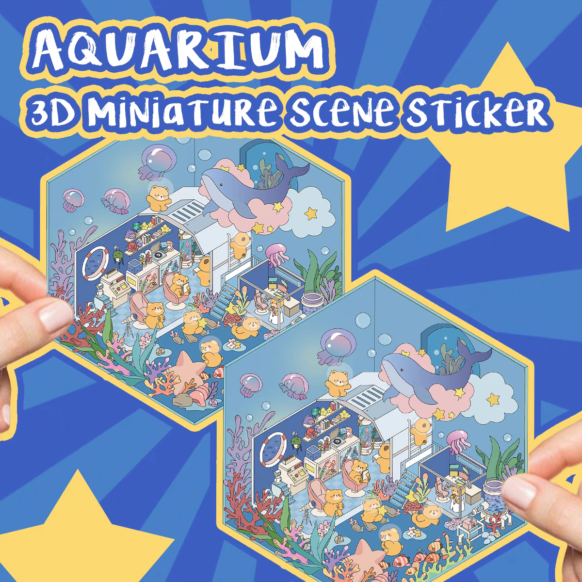 Original Detective Agency 3D DIY Miniature Sticker Scenes