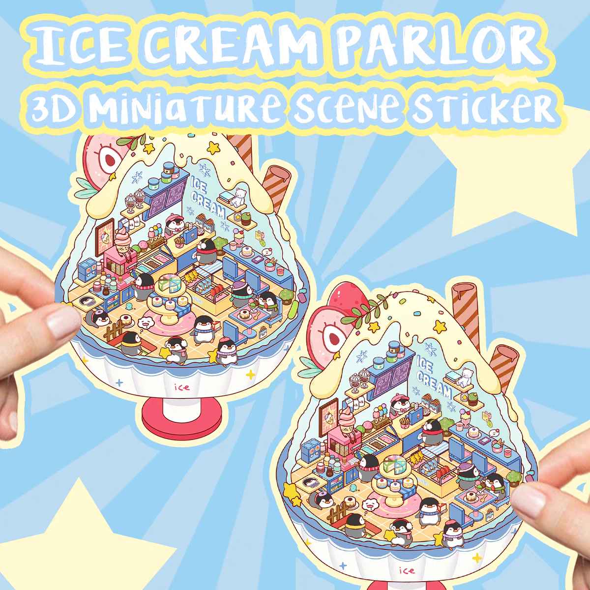 Original Detective Agency 3D DIY Miniature Sticker Scenes