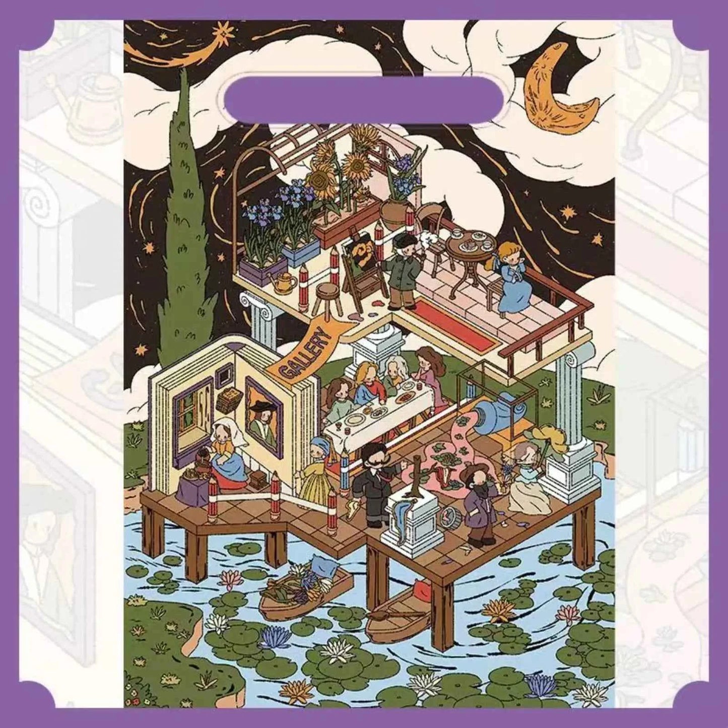 Original 2.0 Plus – 3D DIY Miniature Sticker Scenes - 4 Theme Sets: Cinderella's Story | Ward 444 Mysteries | The End is Nigh | Museum Magic Night