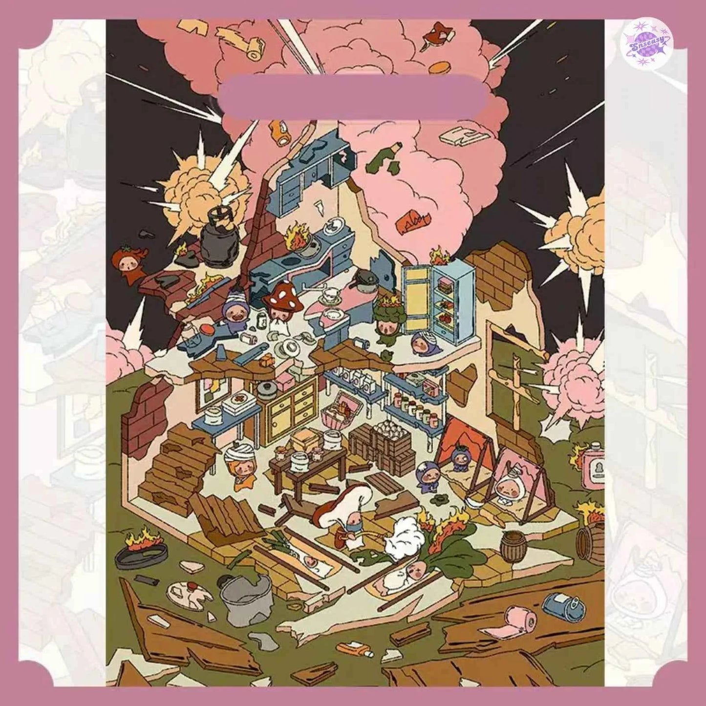 Original 2.0 Plus – 3D DIY Miniature Sticker Scenes - 4 Theme Sets: Cinderella's Story | Ward 444 Mysteries | The End is Nigh | Museum Magic Night