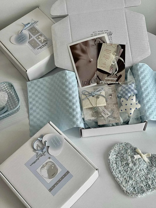 "Sparkling Snowflake" Blue Zircon Titanium Steel Stud Earrings - Delicate, Unique, and Sweet