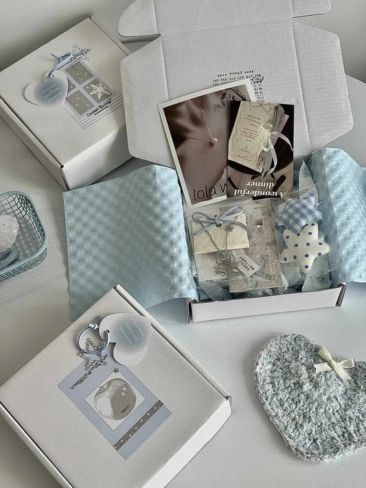 "Island Diary" 925 Sterling Silver Light Blue Shell Earrings - Delicate, Fresh, and Chic