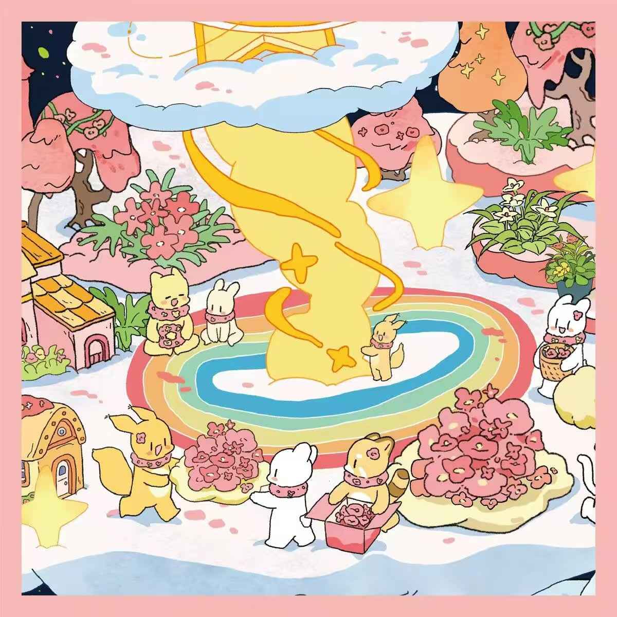 Plus Cute Tenants – 3D Miniature Sticker Scenes - 2 Theme Sets: Eleven Families | Time Magic