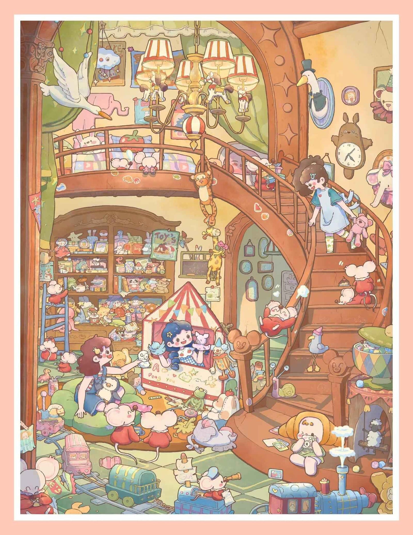 Plus I Love My Home – 3D Miniature Sticker Scenes - 2 Theme Sets: Daydreamer | Toy World
