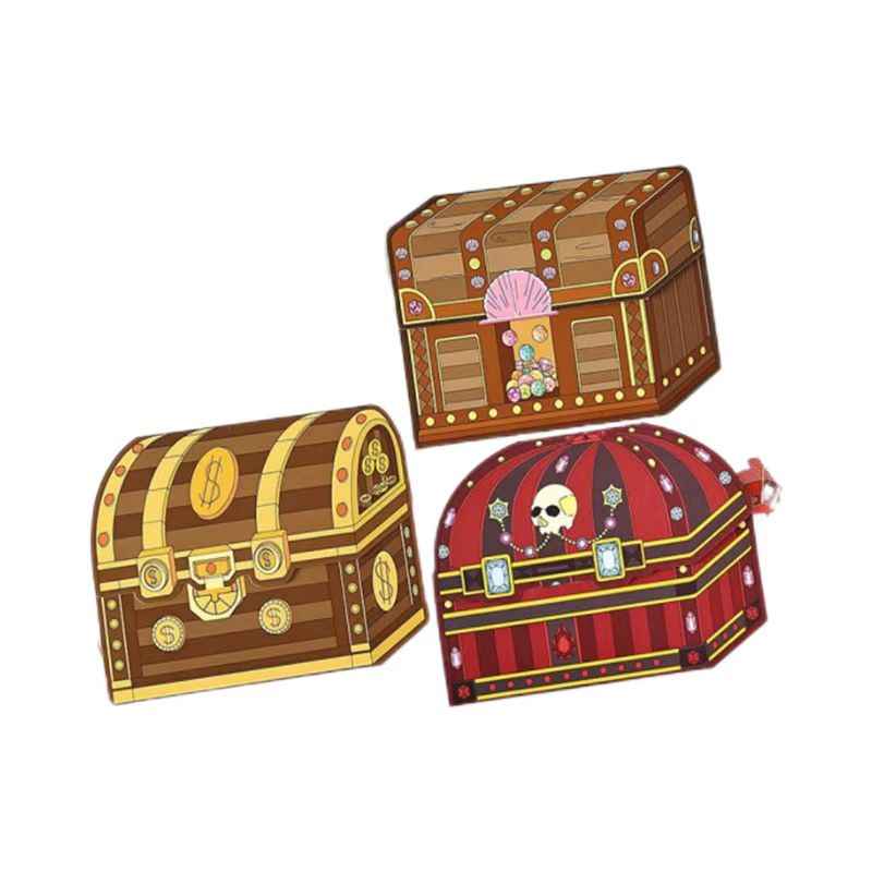 Treasure Hunt – 3D Miniature Sticker Scenes - 4 Theme Sets: Mountain Treasure | Castle Treasure | Underwater Treasure | Underground Treasure
