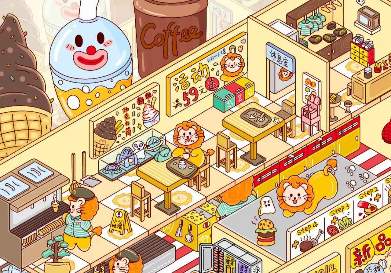 Plus Animal Shop – 3D Miniature Sticker Scenes - 2 Theme Sets: Lion Shop | Star Cat Café
