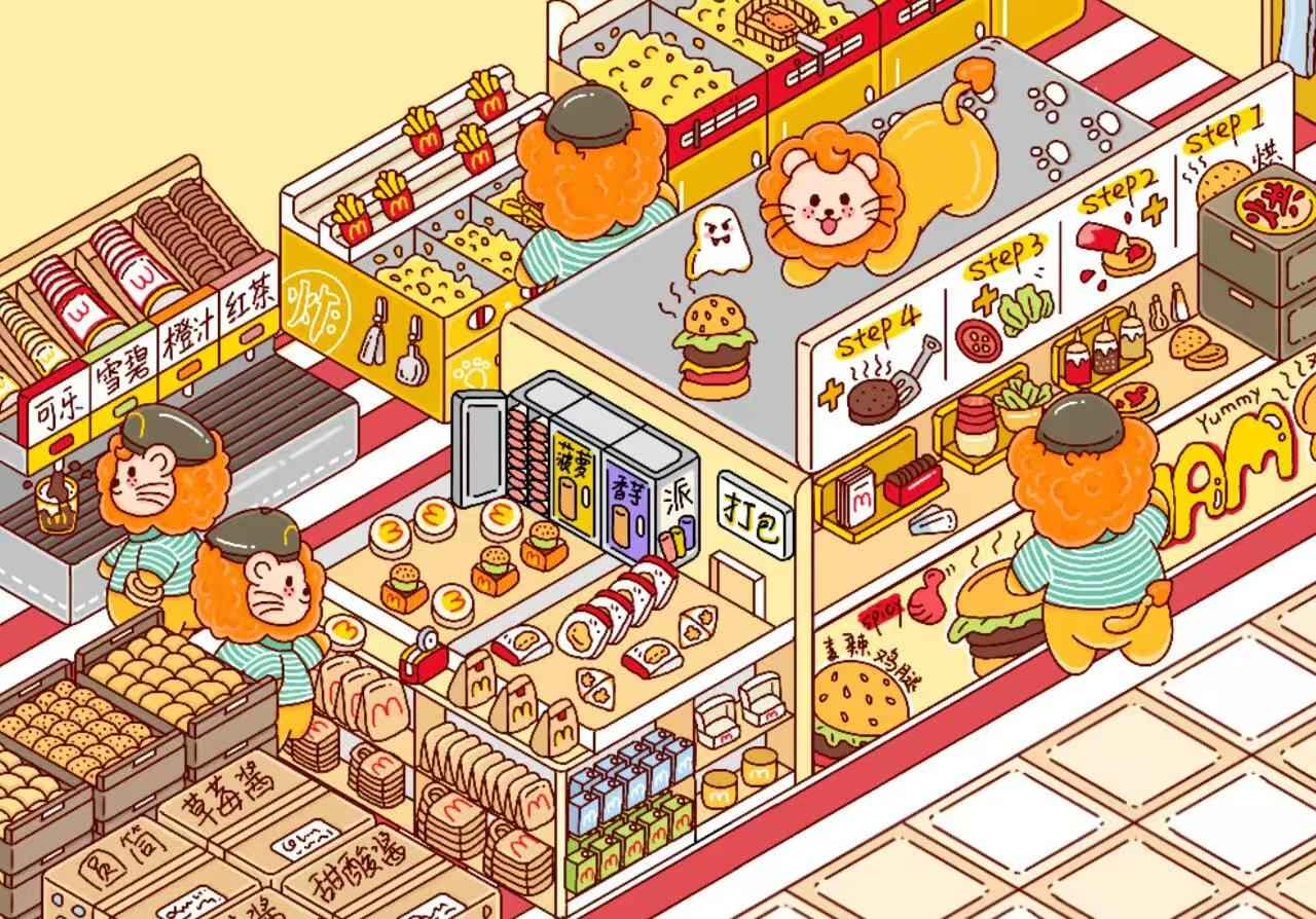 Plus Animal Shop – 3D Miniature Sticker Scenes - 2 Theme Sets: Lion Shop | Star Cat Café