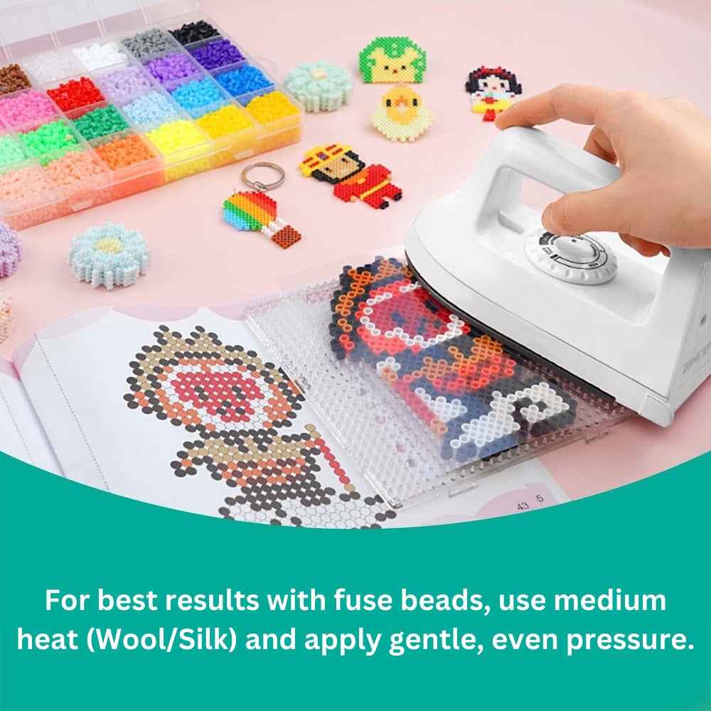 Mini Iron – Compact, Precise & Perfect for Fuse Beads | Fast Heat-Up, Non-Stick Plate, Travel Friendly
