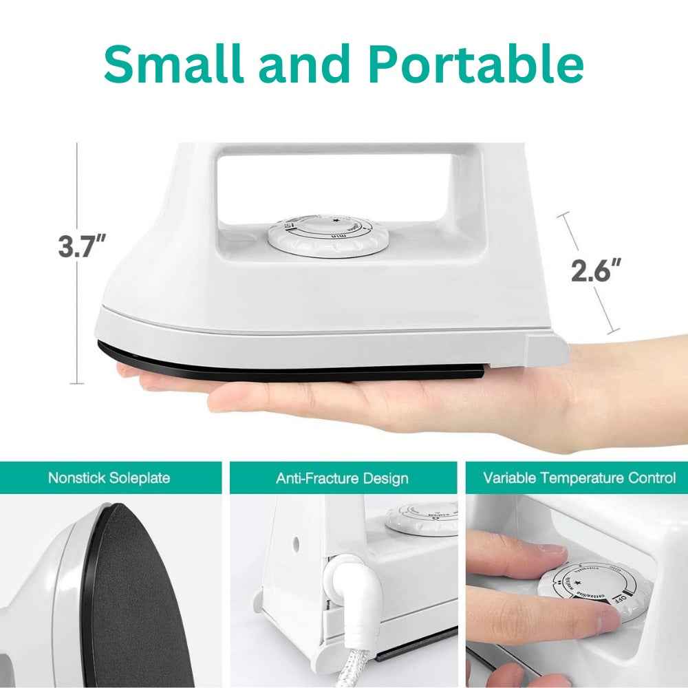 Mini Iron – Compact, Precise & Perfect for Fuse Beads | Fast Heat-Up, Non-Stick Plate, Travel Friendly