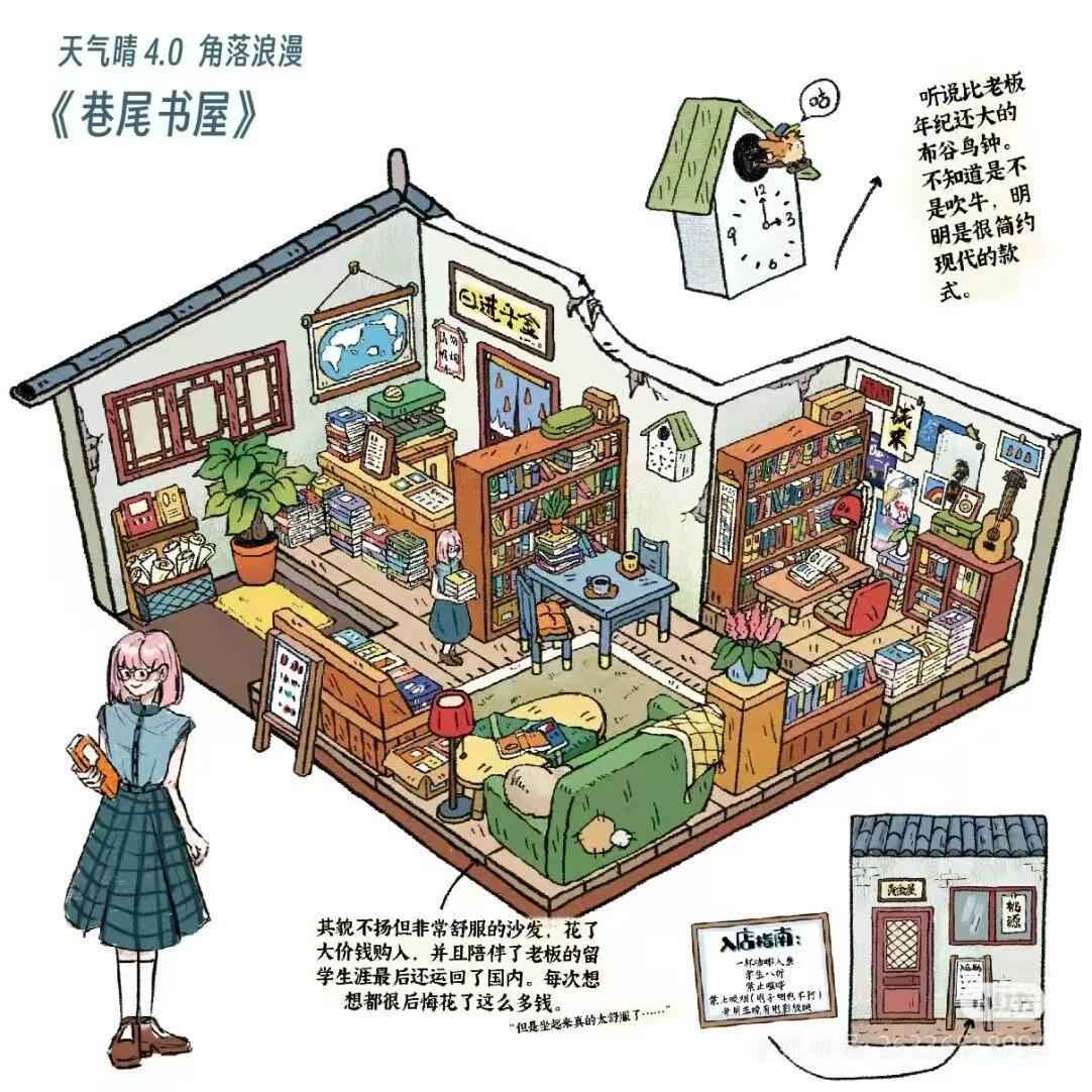 Romantic Corner 4.0 – 3D Miniature Sticker Scenes - 4 Theme Sets: Street Corner Bakery | Alley Bookshop | Romantic Frames | Romantic Check-in