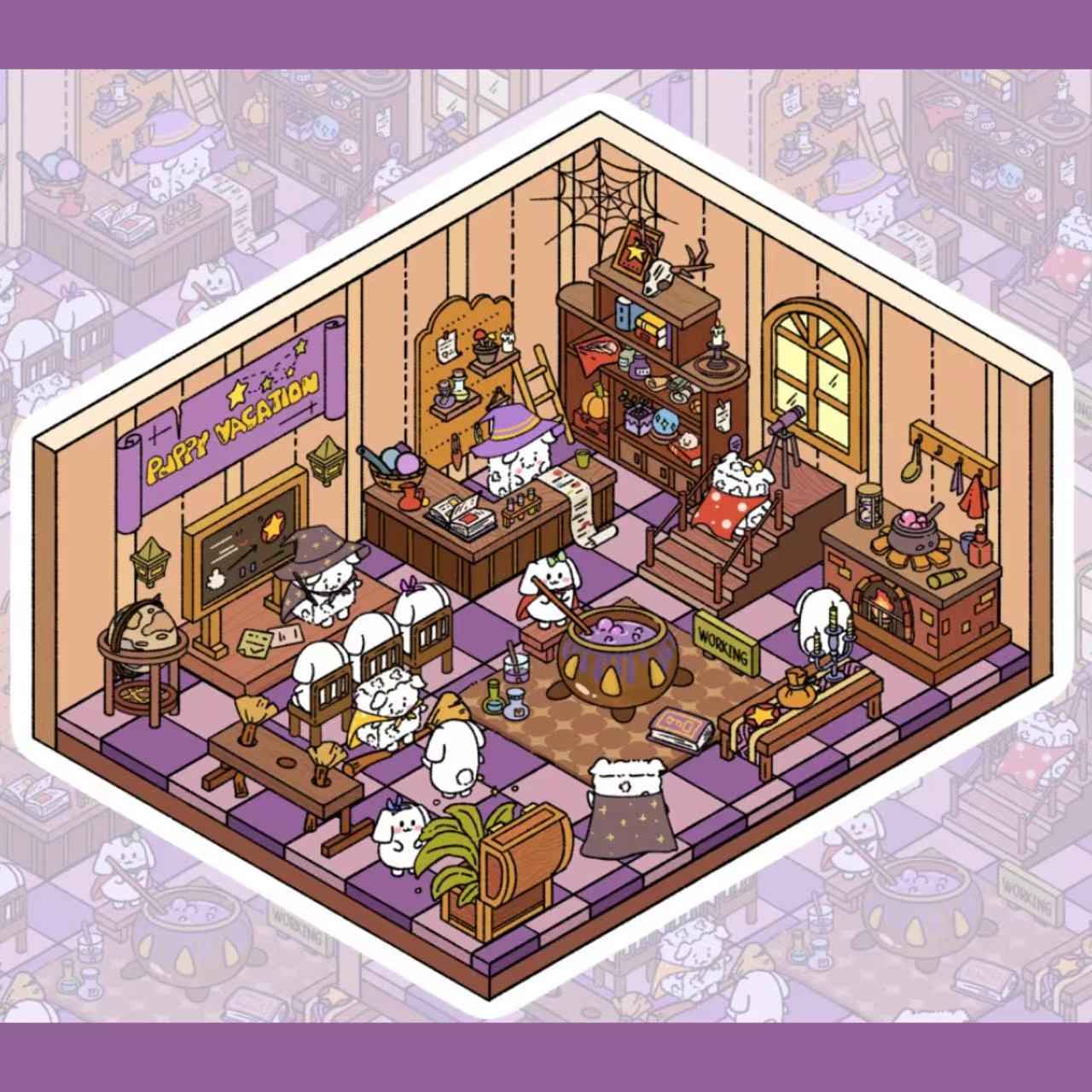 Puppy Vocation 3D Sticker Scenes - 10 Theme Sets 1.0 + 2.0 - SNSEASY