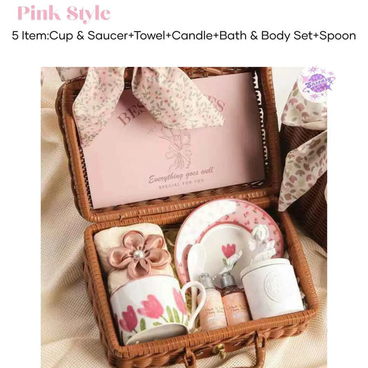 Elegant Heartwarming Gift Basket | Perfect Gift for Her | Birthday & Mother's Day Gift | Cherish Every Moment