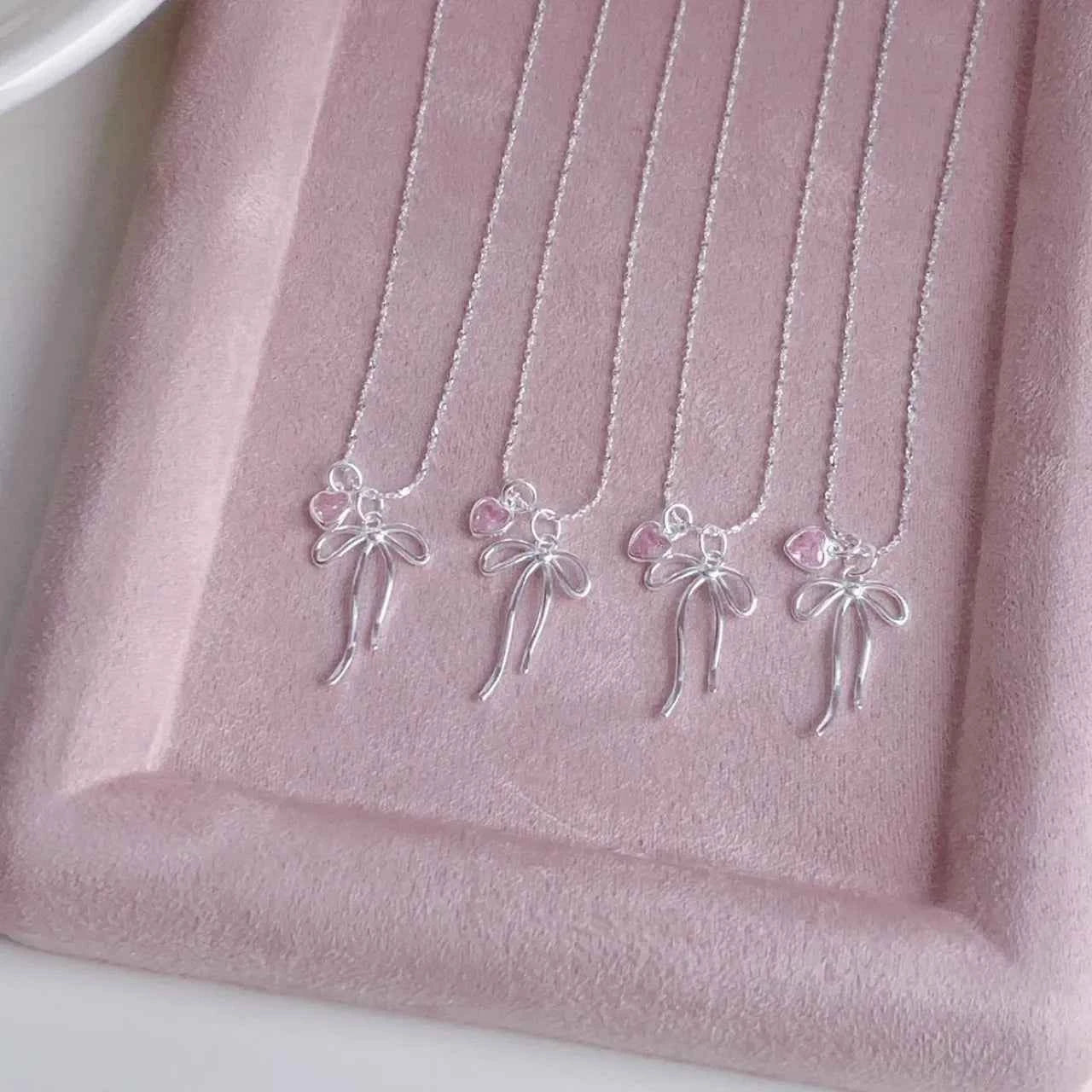 "Ballet Heart Moment" 925 Sterling Silver Necklace & Bracelet Set - Delicate, Elegant, and Unique