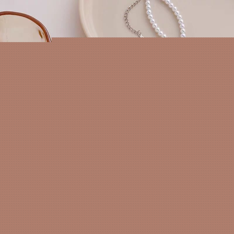 "Charming Pearl & Gold-Plated Bow" Necklace - Delicate, Sweet, and Versatile - SNSEASY