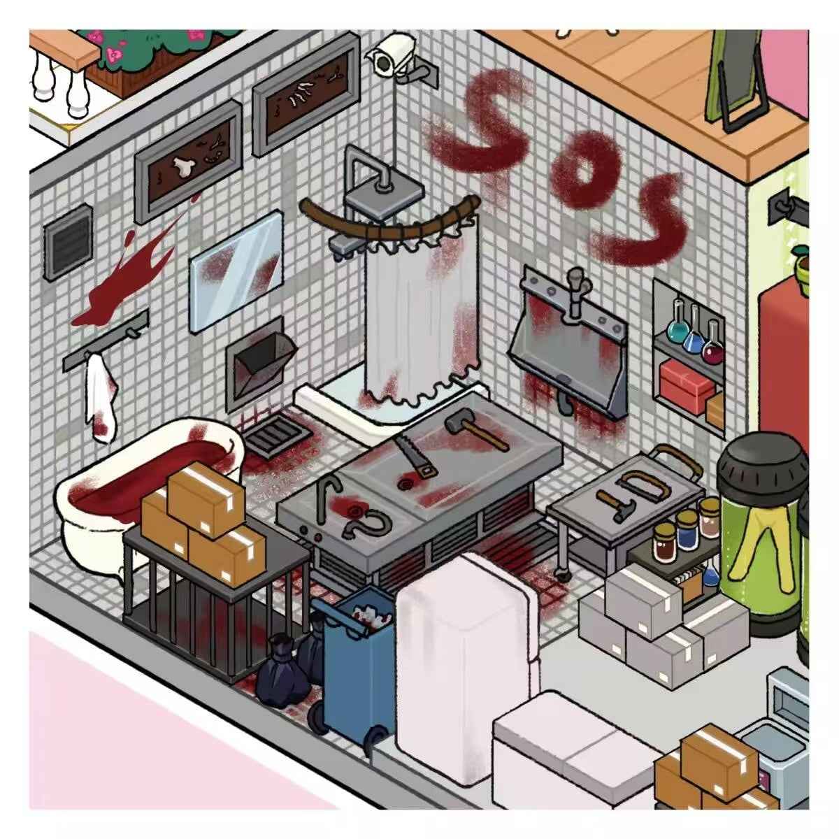 Plus Cozy Home – 3D Miniature Sticker Scenes - 2 Theme Sets: Cozy Home | Game Room