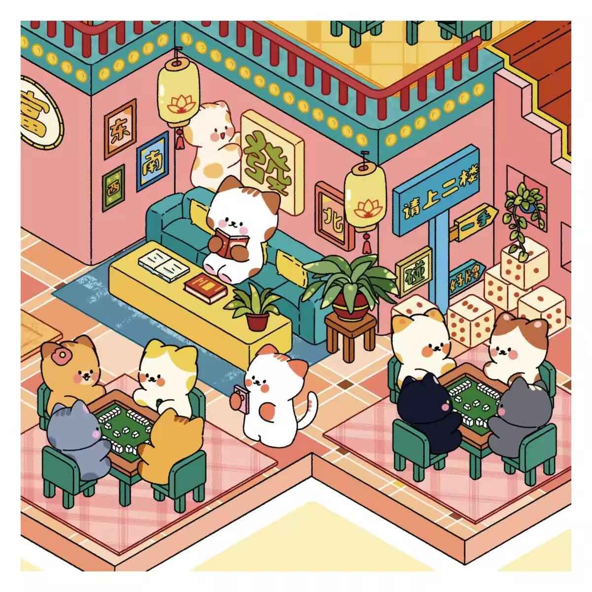 Plus Cozy Home – 3D Miniature Sticker Scenes - 2 Theme Sets: Cozy Home | Game Room