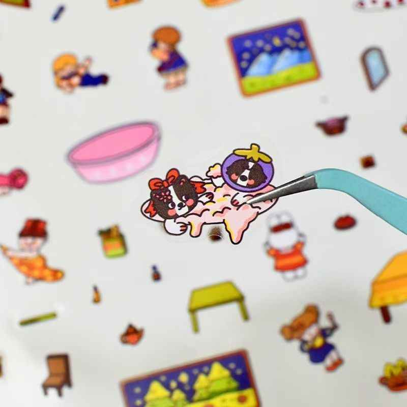 Plus Royal Apartment & Ghost Hotel – 3D Miniature Sticker Scenes - 2 Theme Sets: Royal Apartment | Ghost Hotel