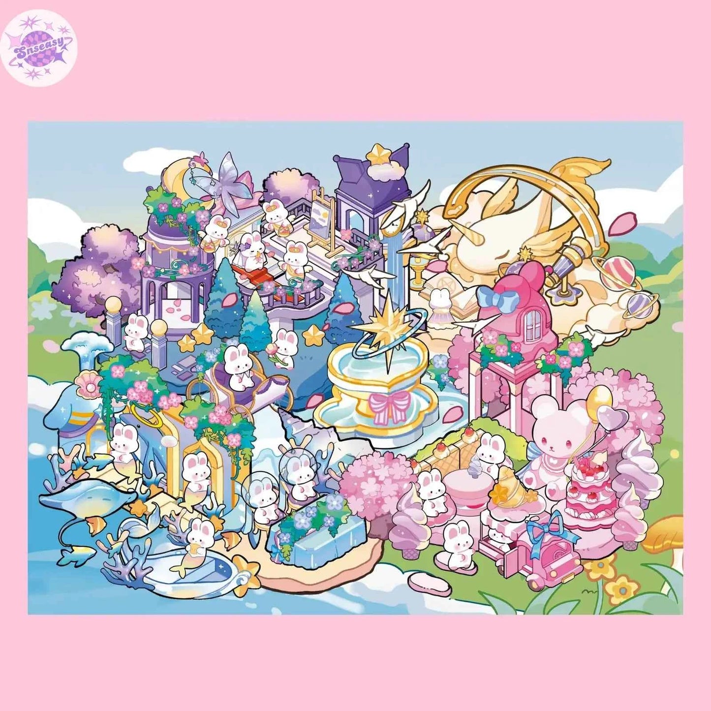 Plus Dream Castle & Weekend Getaway – 3D Miniature Sticker Scenes - 2 Theme Sets: Dream Castle | Weekend Getaway