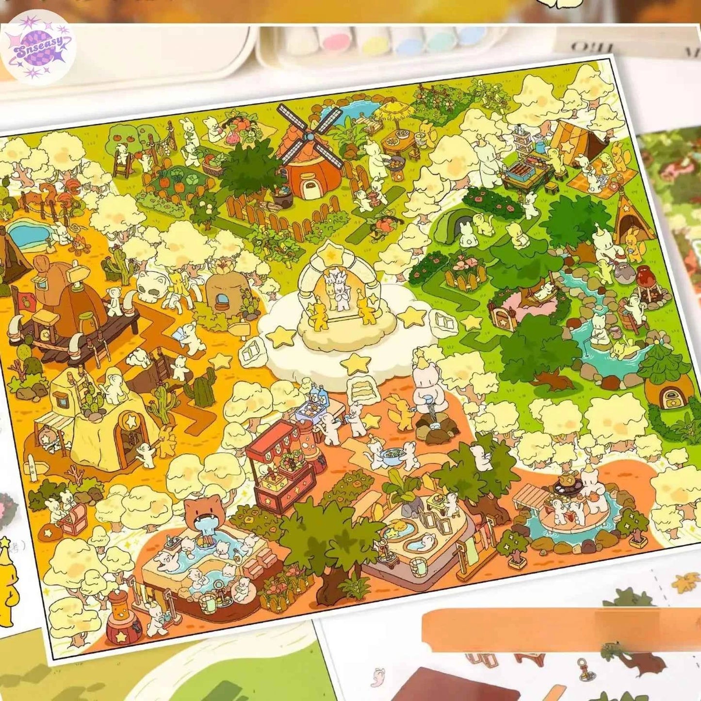 Plus Dream Castle & Weekend Getaway – 3D Miniature Sticker Scenes - 2 Theme Sets: Dream Castle | Weekend Getaway