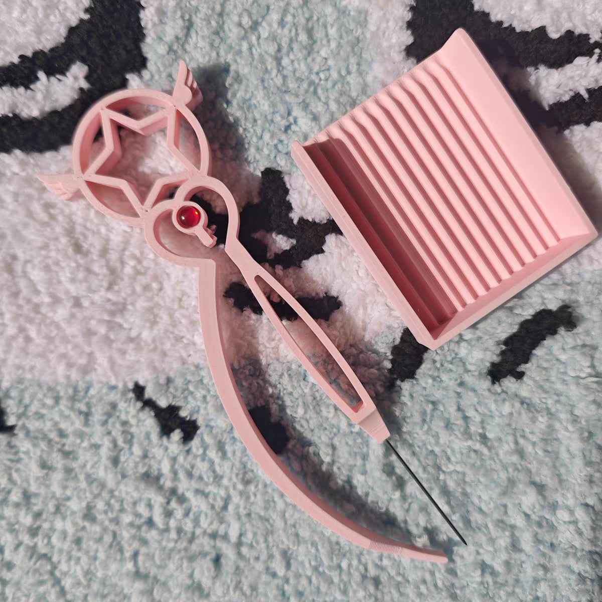 Cardcaptor Sakura Magic Wand Pearl Bead Pen – For 2.6mm Mini Beads | Bird Wand & Star Wand | Pink & Blue | Short & Long Tip Options