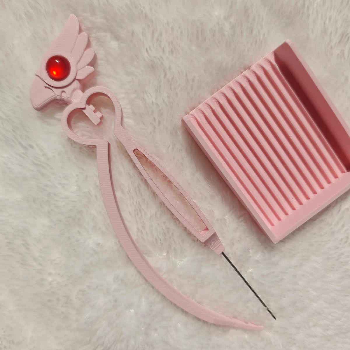 Cardcaptor Sakura Magic Wand Pearl Bead Pen – For 2.6mm Mini Beads | Bird Wand & Star Wand | Pink & Blue | Short & Long Tip Options