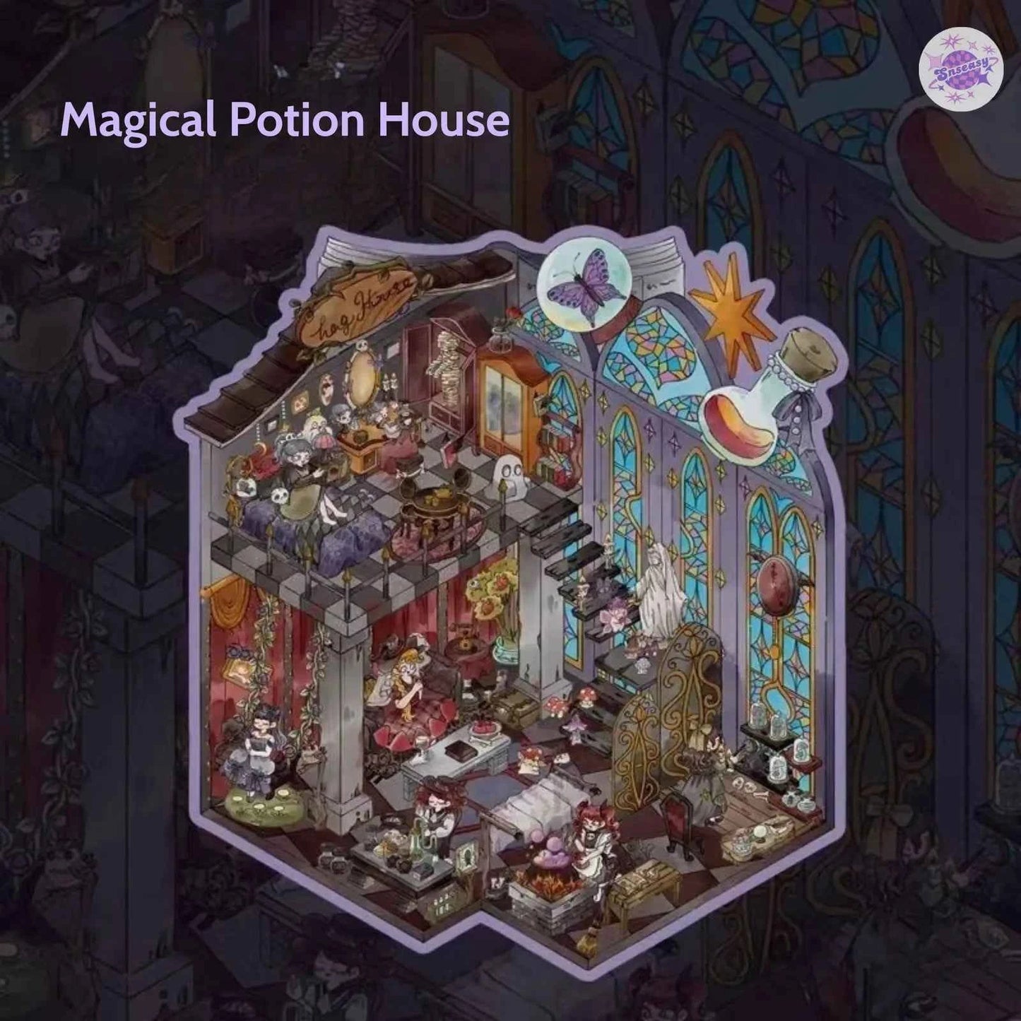 Dark Fantasy Style – Plus Size 3D Sticker Scenes – 2 Theme Sets: Chinese Shadow Puppetry | Magical Potion House
