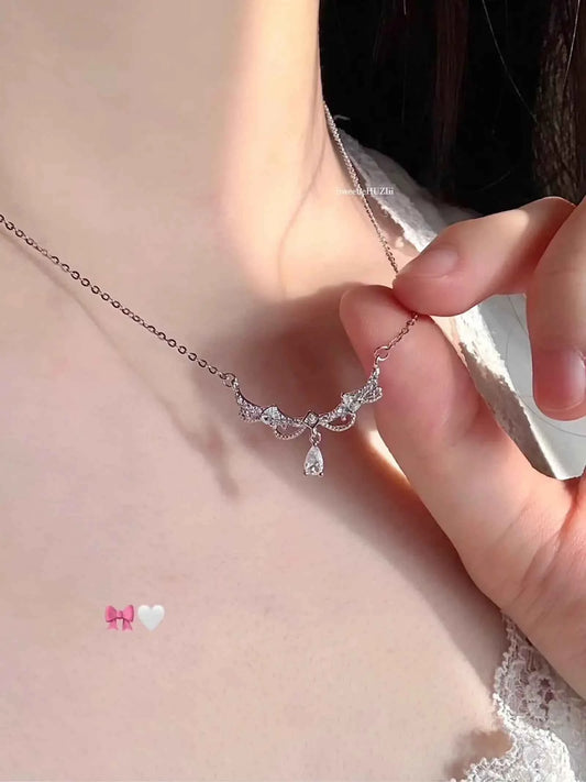 "Vintage Princess Tassel" 925 Sterling Silver Necklace - Elegant, Refined, and Exquisite