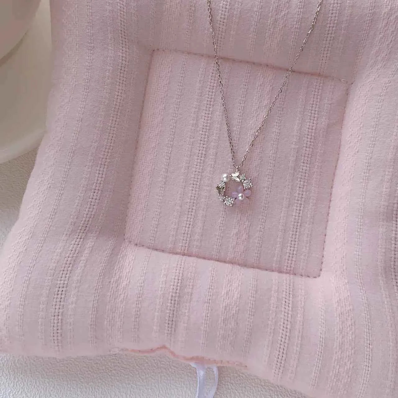 "Sugar Frosting Garland" 925 Sterling Silver Necklace - Sweet and Elegant