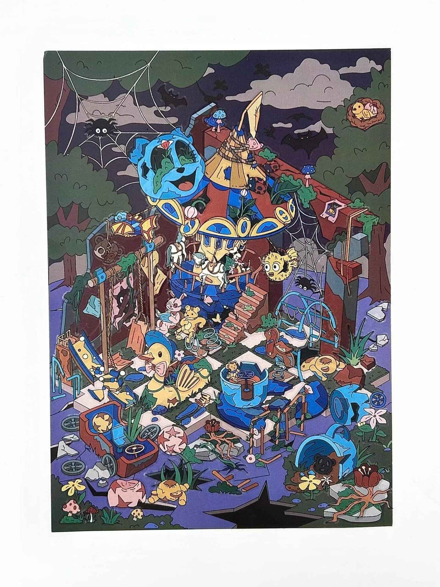 Plus Business of the Day 13.0 – 3D Miniature Sticker Scenes - 2 Theme Sets: Deep Sea Ruins | Abandoned Amusement Park
