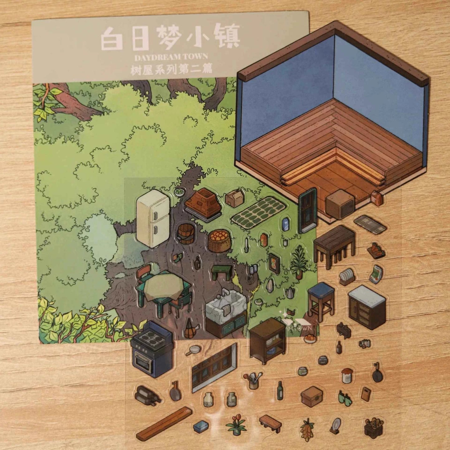 Original 3D Stickers - Dream Town Series: 4 Theme Sets - Outdoor Camping | Dream Cottage | Dream Treehouse 1.0 | Dream Treehouse 2.0 - SNSEASY