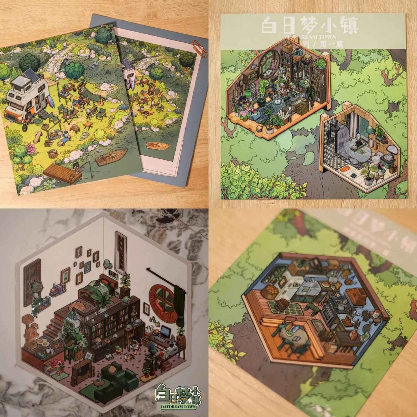 Original 3D Stickers - Dream Town Series: 4 Theme Sets - Outdoor Camping | Dream Cottage | Dream Treehouse 1.0 | Dream Treehouse 2.0 - SNSEASY