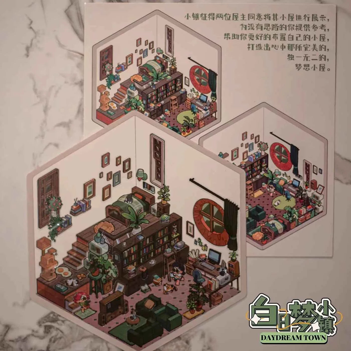 Original 3D Stickers - Dream Town Series: 4 Theme Sets - Outdoor Camping | Dream Cottage | Dream Treehouse 1.0 | Dream Treehouse 2.0 - SNSEASY