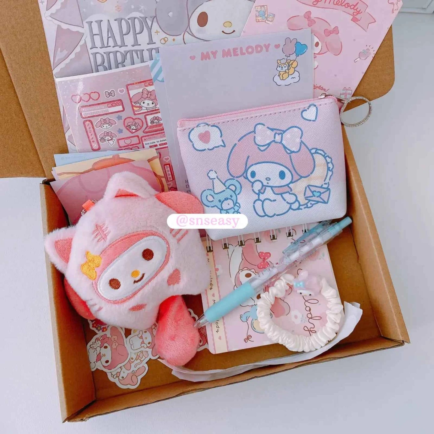 Sanrio Plush Charm Gift Box - 7 Pcs - SNSEASY
