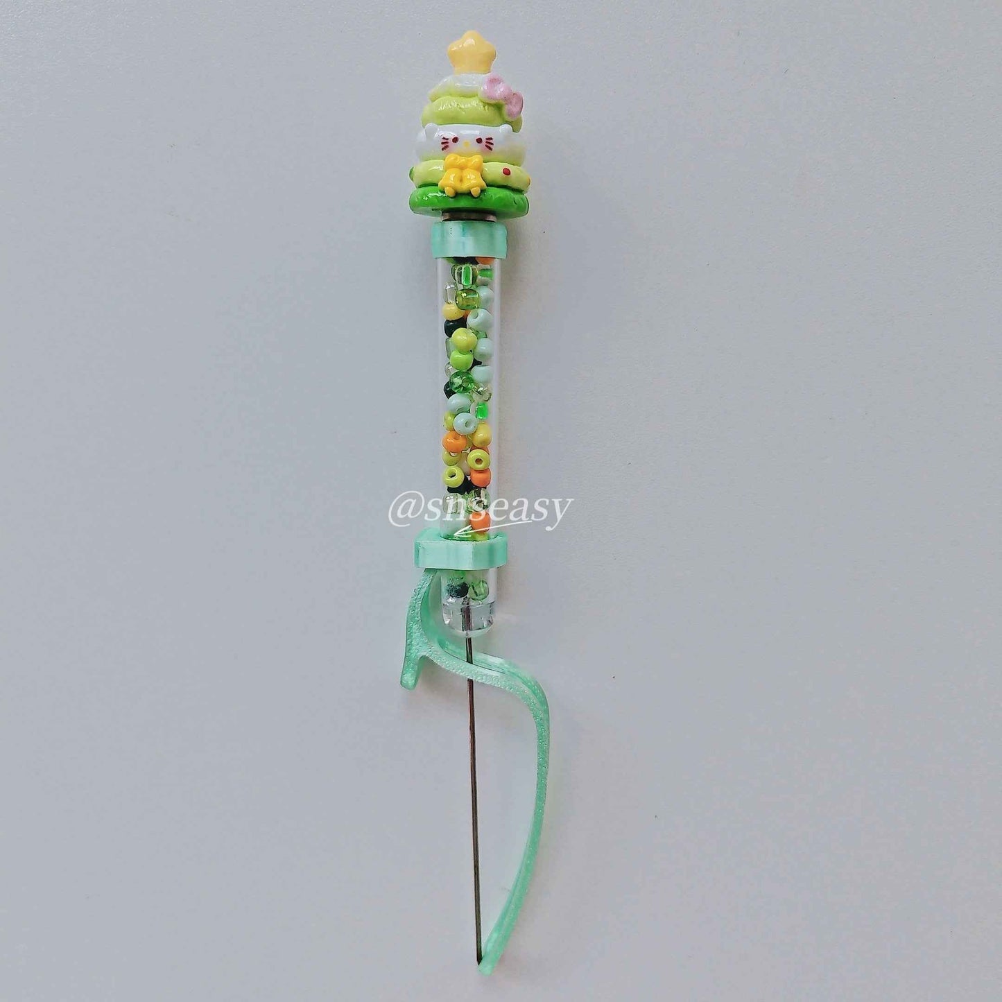Pearl Bead Pen for Mini Fuse Beads β Hello Kitty Style with Magnetic Doll Tops | 3 Interchangeable Heads