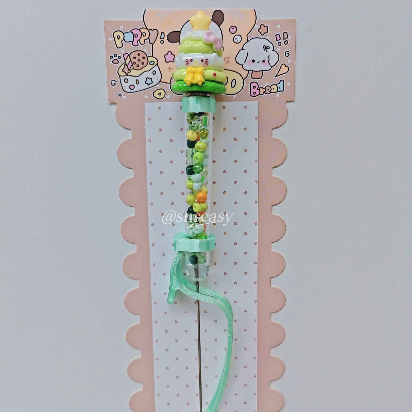 Pearl Bead Pen for Mini Fuse Beads β Hello Kitty Style with Magnetic Doll Tops | 3 Interchangeable Heads