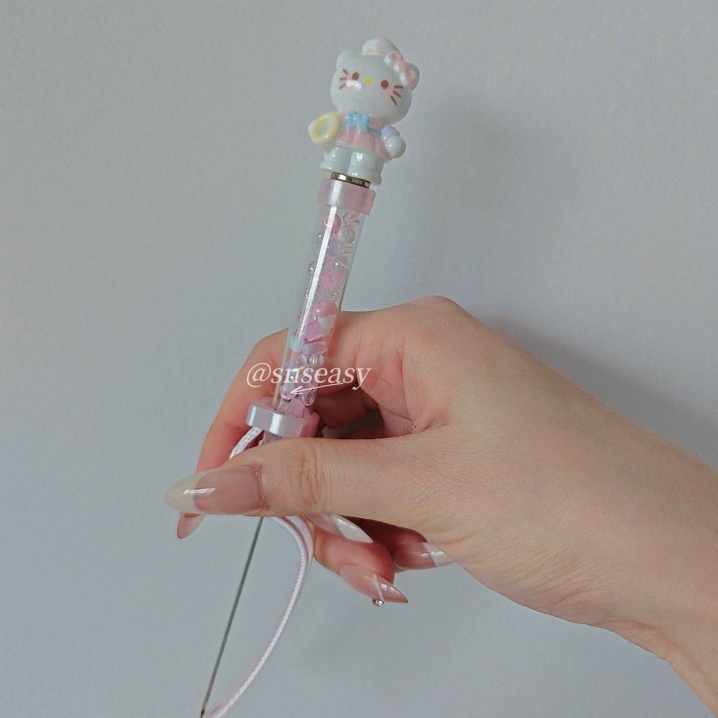 Pearl Bead Pen for Mini Fuse Beads β Hello Kitty Style with Magnetic Doll Tops | 3 Interchangeable Heads