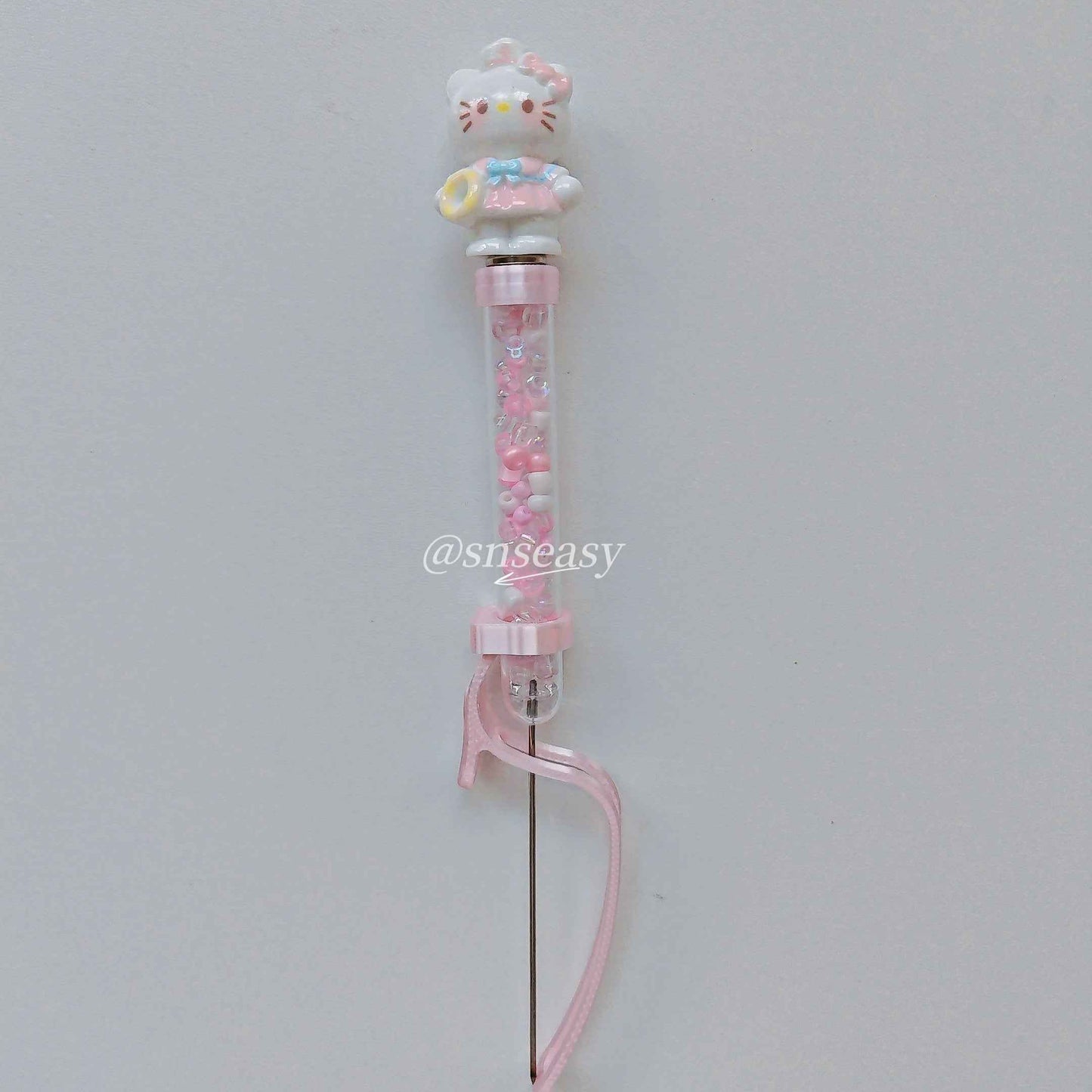 Pearl Bead Pen for Mini Fuse Beads β Hello Kitty Style with Magnetic Doll Tops | 3 Interchangeable Heads