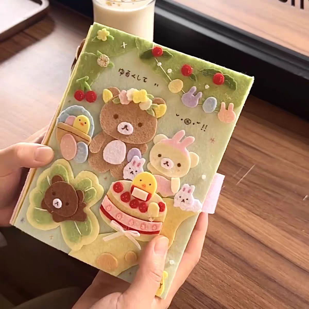Handmade โRilakkumaโ Felt Photo Album | A Cozy Keepsake for Your Cutest Moments