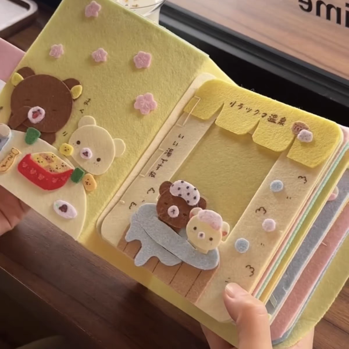 Handmade โRilakkumaโ Felt Photo Album | A Cozy Keepsake for Your Cutest Moments