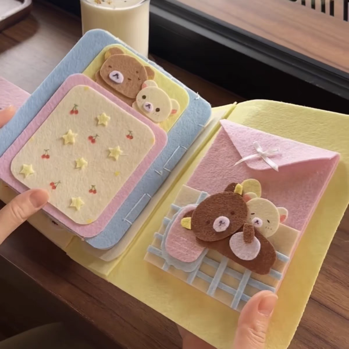 Handmade โRilakkumaโ Felt Photo Album | A Cozy Keepsake for Your Cutest Moments